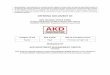 OFFERING DOCUMENT OF - AKD Investment