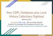 New CDPL Databases plus Local History Collections Digitized