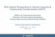 OCS Federal Perspectives II: Human Capacity & Community 