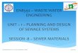 EN8592 WASTE WATER ENGINEERING UNIT 1 PLANNING AND …