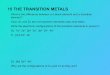 15 Transition Metals