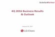 4Q 2016 Business Results & Outlook - LG Chem