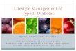 Lifestyle Management of Type II Diabetes