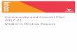 Community and Council Plan 2017-21 Midterm Review Report