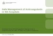 Safe Management of Anticoagulants in WA hospitals