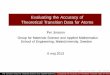 Evaluating the Accuracy of Theoretical Transition Data for 