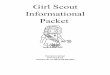 Girl Scout Informational Packet - Outdoor School