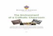 The Environment of a Catholic Classroom
