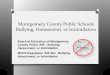 Montgomery County Public Schools Bullying, Harassment, or 