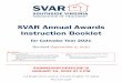 SVAR Annual Awards Instruction Booklet