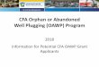 CFA Orphan or Abandoned Well Plugging (OAWP) Program