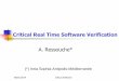 Critical Real Time Software Verification - Inria
