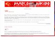 Club Marcq Aïkido : Lettre d'information électronique N°47 