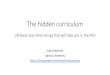 The hidden curriculum - GitHub Pages