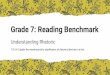 Grade 7: Reading Benchmark