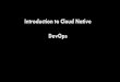 Introduction to Cloud Native DevOps