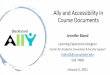 Ally and Accessibility in Course Documents - USC Upstate