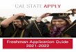 Freshman Application Guide 2021-2022