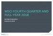 MSCI FOURTH QUARTER AND FULL-YEAR 2018