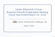 Isetan Mitsukoshi Group Business Results Explanation 