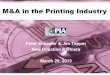 M&A in the Printing Industry - New Direction Partners