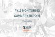 PY19 MONITORING SUMMARY REPORT