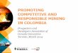 PROMOTING COMPETITIVE AND RESPONSIBLE MINING IN …