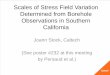 Scales of Stress Field Variation Determined from Borehole 