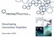 Developing Innovative Peptides - ImmuPharma
