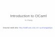 Introduction to OCaml - USTC