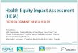Health Equity Impact Assessment (HEIA)