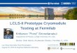 LCLS-II Prototype Cryomodule Testing at Fermilab