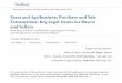 Farm and Agribusiness Purchase and Sale Transactions: Key 