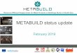 METABUILD status update - SWITCH-Asia