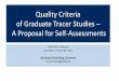 Quality Criteria of Graduate Tracer Studies A Proposal for 
