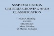 NSSP EVALUATION CRITERIA GROWING AREA CLASSIFICATION