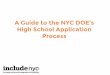 A Guide to the NYC DOE’s High School Application Process