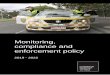 Monitoring, compliance and enforcement policy