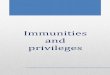 Immunities and privileges - Federal Public Service Foreign 