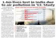 FRIDAY, SEPTEMBER 9, 2016 1.4m lives lost in India due 