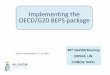 Implementing the OECD/G20 BEPS package
