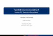 Applied Microeconometrics I