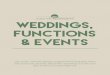 weddings, functions