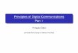 Principles of Digital Communications [1mm] Part 1