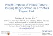 Health Impacts of Mixed-Tenure Housing Regeneration in 