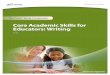 Core Academic Skills for Educators: Writing