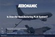Is Aras the Manufacturing PLM System?