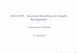 ENGI 9397: Advanced Modelling and Quality Management