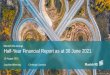 Half-Year Financial Report as at 30 June 2021