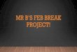 Mr B’s Feb Break Project!
